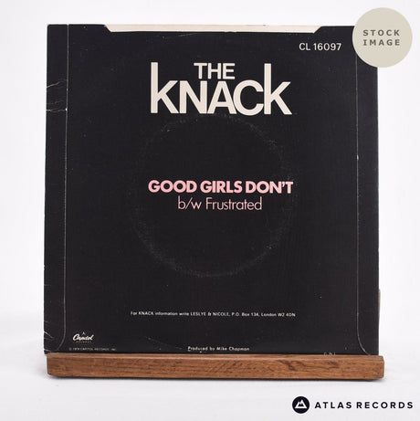 The Knack Good Girls Don't 1982 Vinyl Record - Reverse Of Sleeve