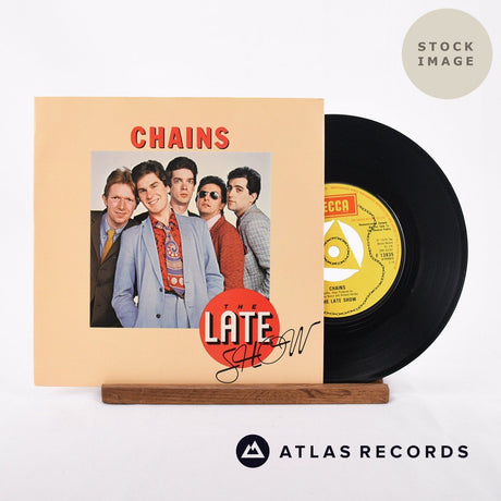The Late Show Chains 1974 Vinyl Record - Sleeve & Record Side-By-Side