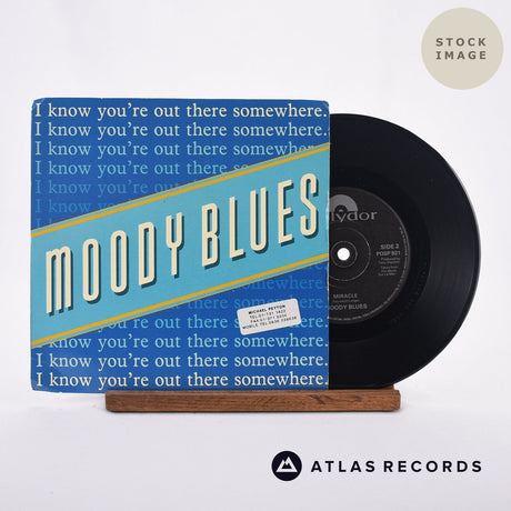 The Moody Blues I Know You're Out There Somewhere Vinyl Record - Sleeve & Record Side-By-Side