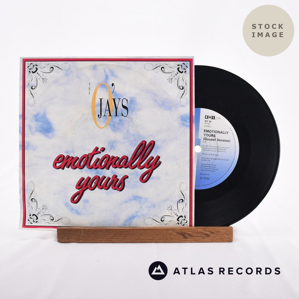 The O'Jays Emotionally Yours Vinyl Record - Sleeve & Record Side-By-Side