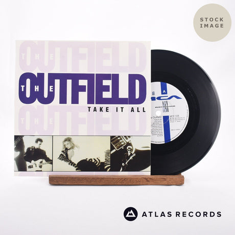 The Outfield Take It All 7" Vinyl Record - Sleeve & Record Side-By-Side