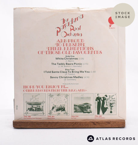 The Pasadena Roof Orchestra Special Christmas E.P. 7" Vinyl Record - Reverse Of Sleeve