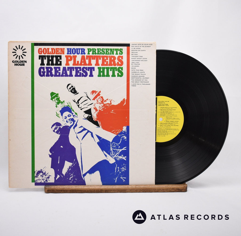 The Platters Golden Hour Presents The Platters Greatest Hits LP Vinyl Record - Front Cover & Record
