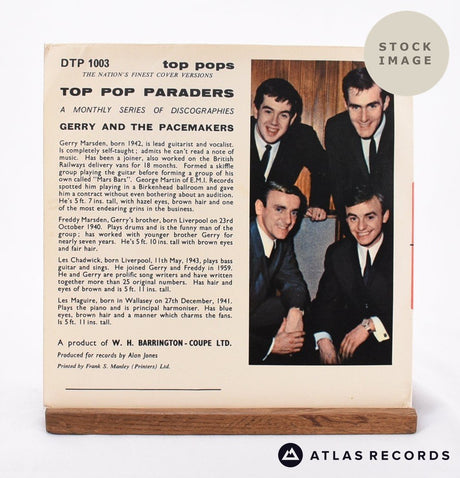 The Pop Paraders Top Pops Vinyl Record - Reverse Of Sleeve