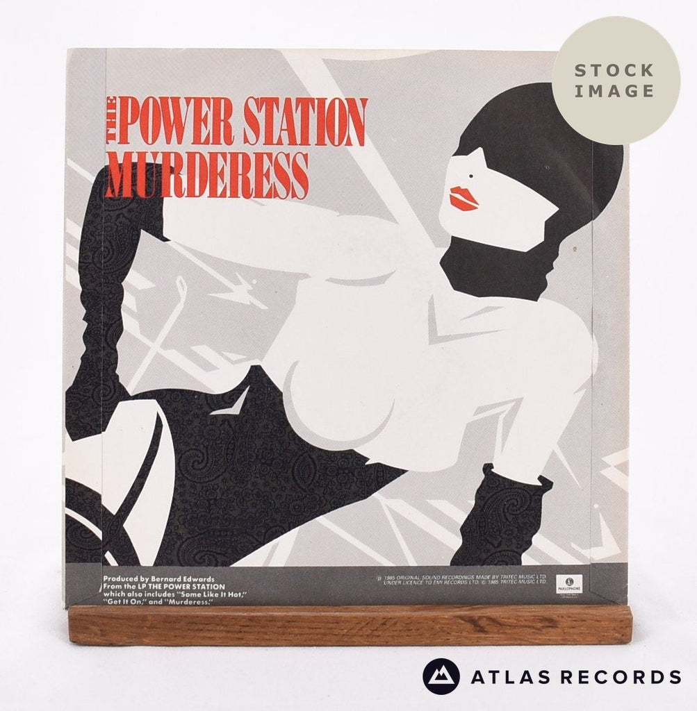 The Power Station Communication Vinyl Record - Reverse Of Sleeve