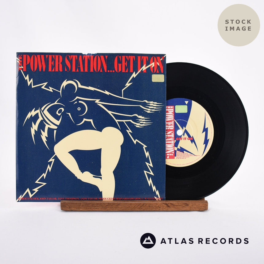 The Power Station Get It On 7" Vinyl Record - Sleeve & Record Side-By-Side