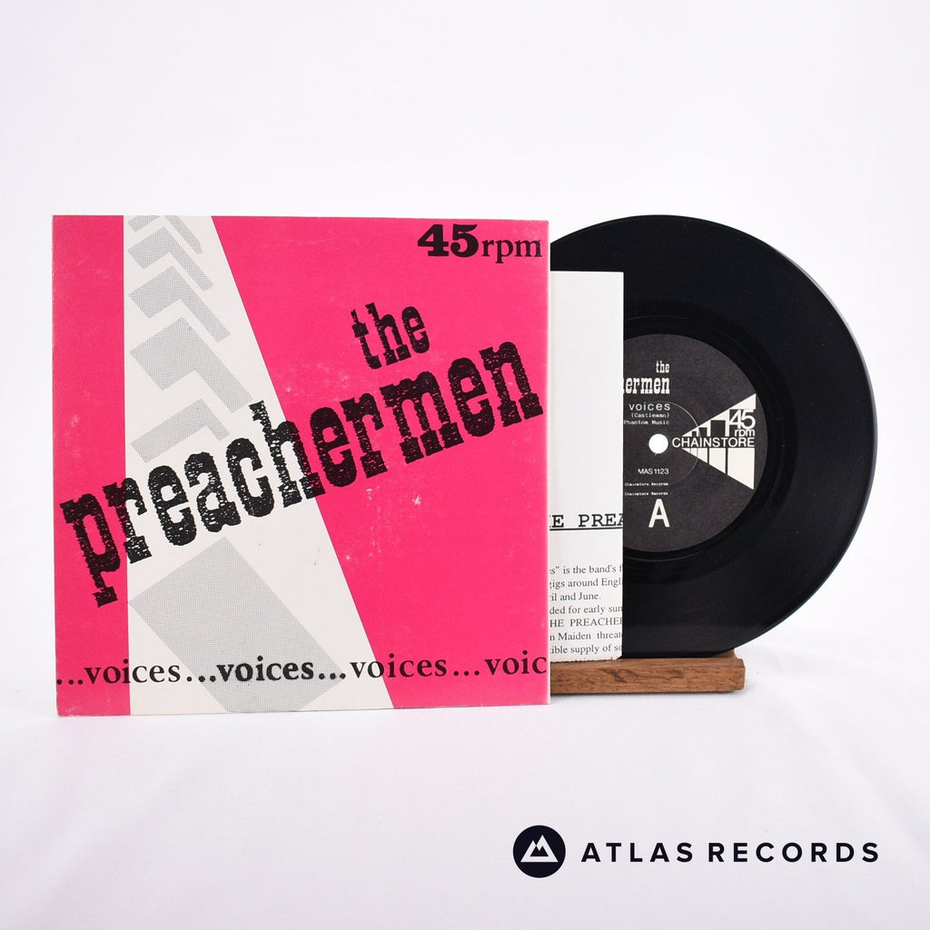 The Preachermen Voices.... 7" Vinyl Record - Front Cover & Record