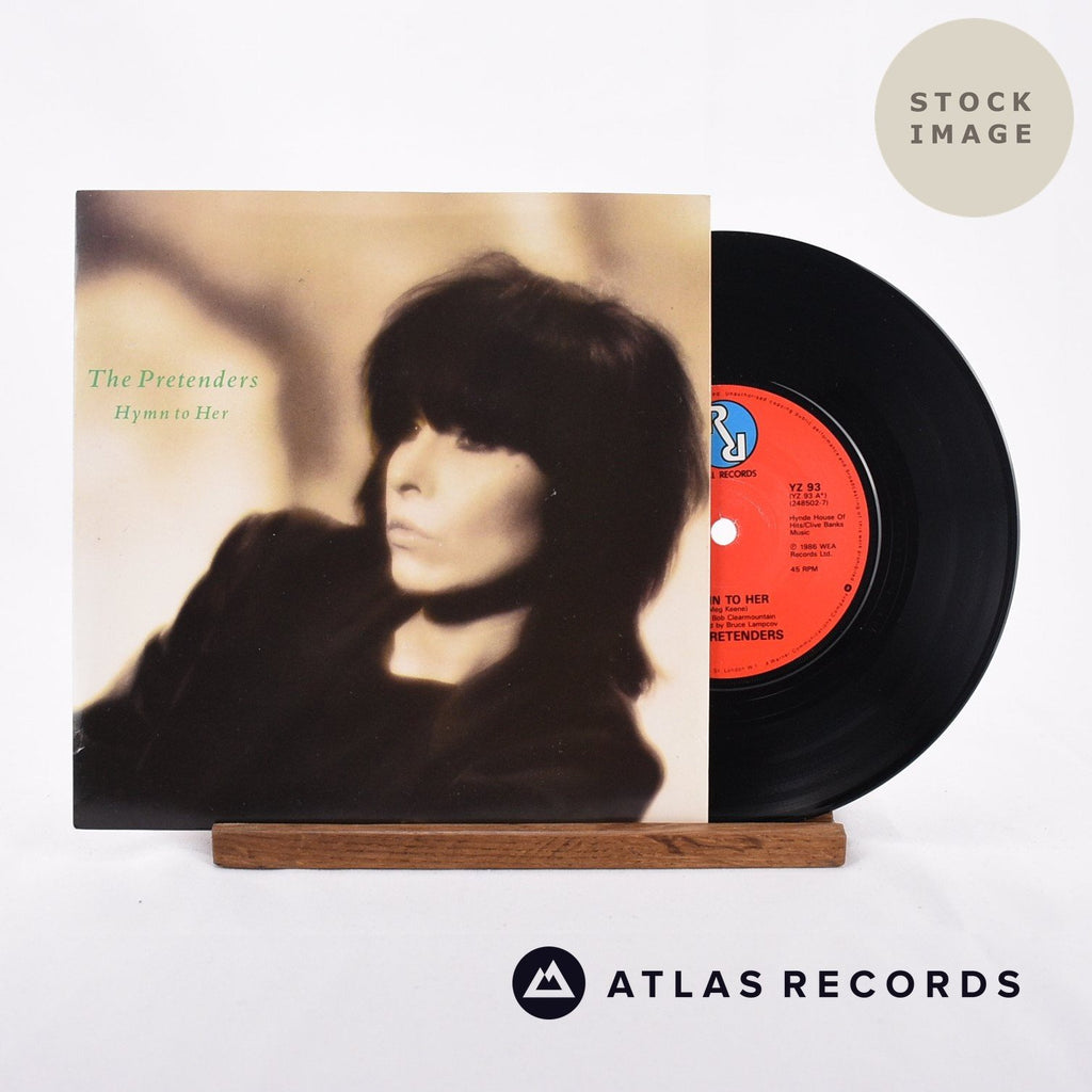 The Pretenders Hymn To Her Vinyl Record - Sleeve & Record Side-By-Side