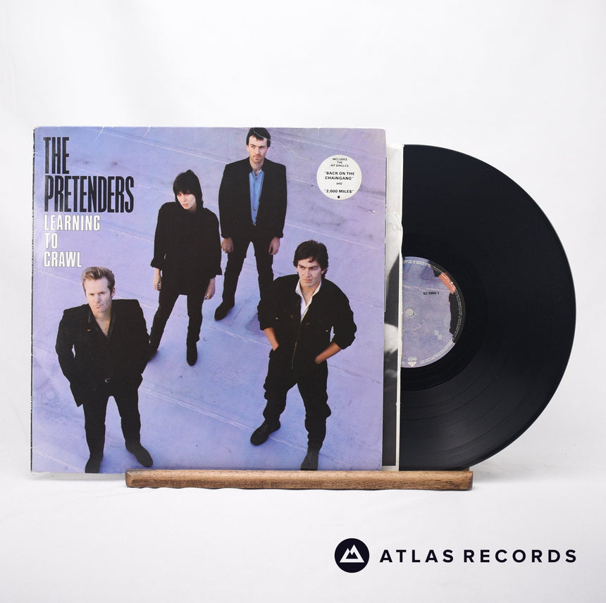 The Pretenders Learning To Crawl LP Vinyl Record - Front Cover & Record