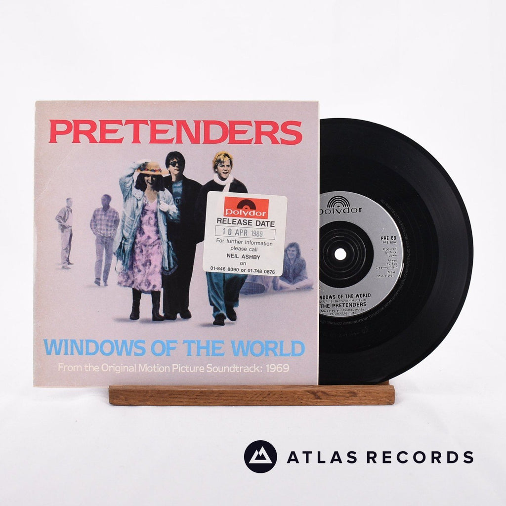 The Pretenders Windows Of The World 7" Vinyl Record - Front Cover & Record
