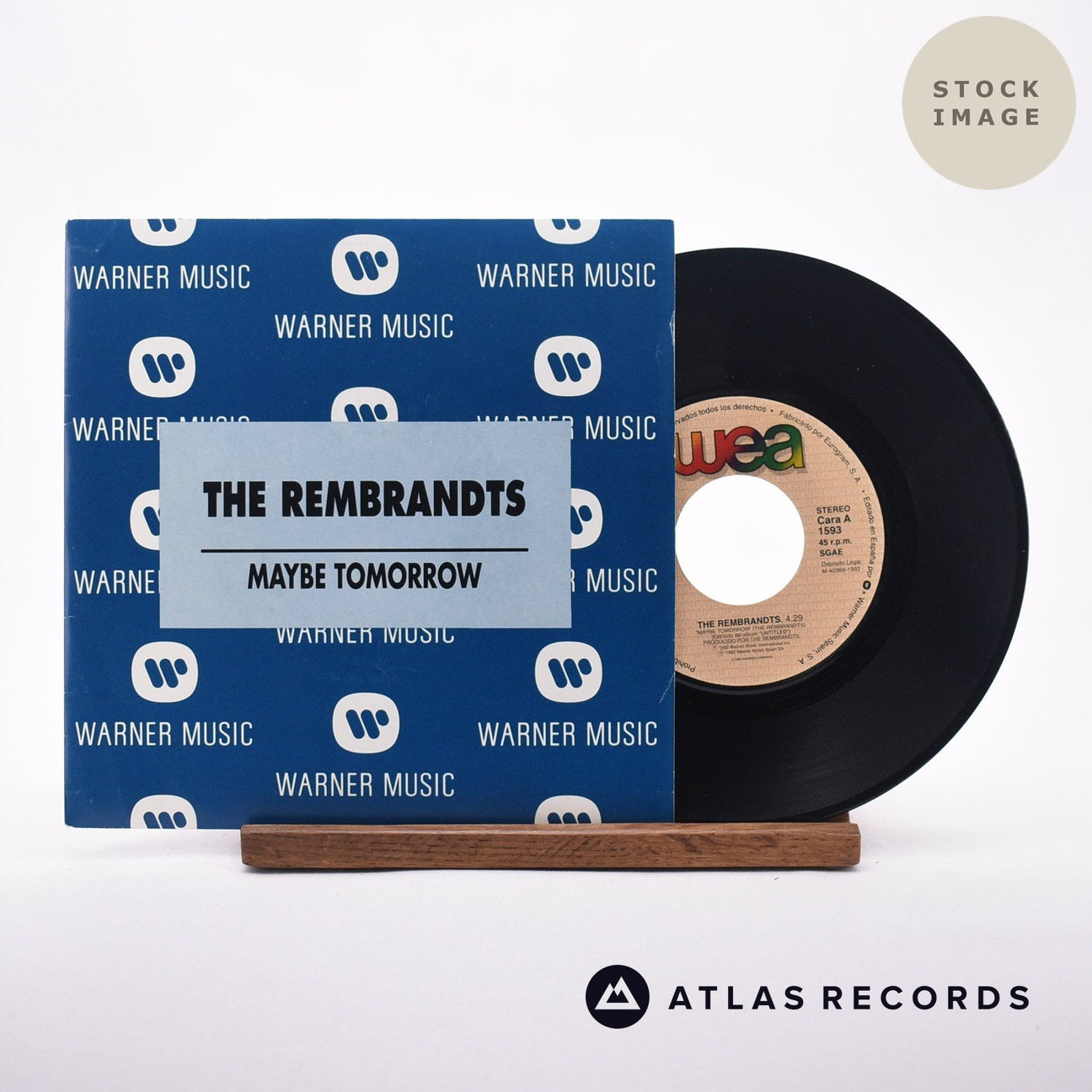 The Rembrandts Maybe Tomorrow 7" Vinyl Record - Sleeve & Record Side-By-Side