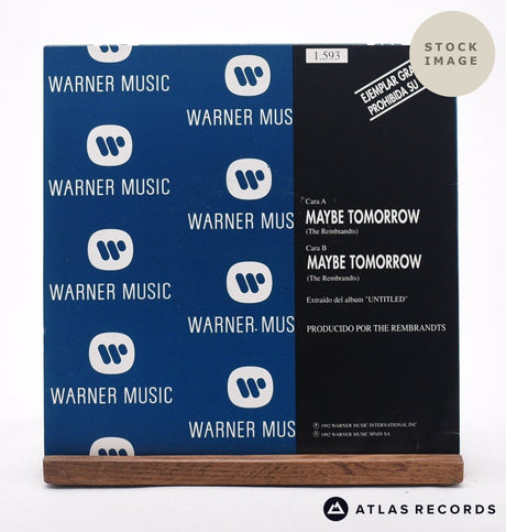 The Rembrandts Maybe Tomorrow 7" Vinyl Record - Reverse Of Sleeve