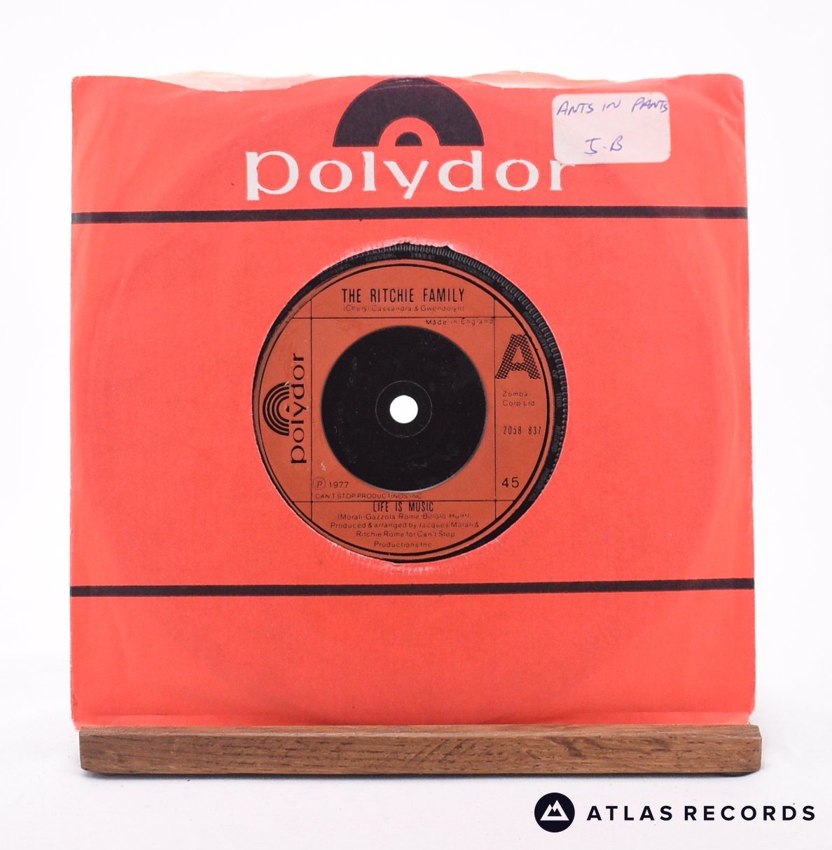 The Ritchie Family Life Is Music 7" Vinyl Record - In Sleeve