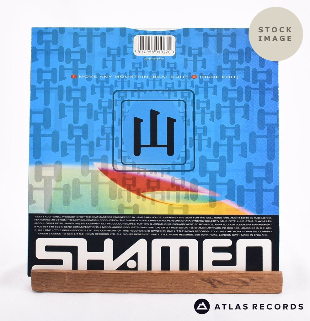 The Shamen Move Any Mountain - Progen 91 Vinyl Record - Reverse Of Sleeve