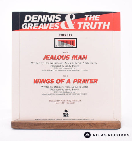 The Truth - Jealous Man - 7" Vinyl Record - EX/VG+