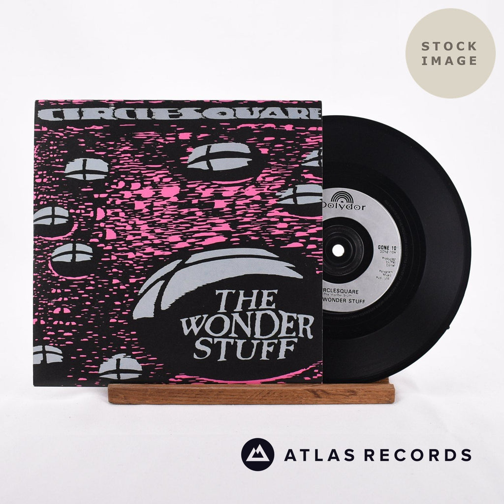 The Wonder Stuff Circlesquare Vinyl Record - Sleeve & Record Side-By-Side