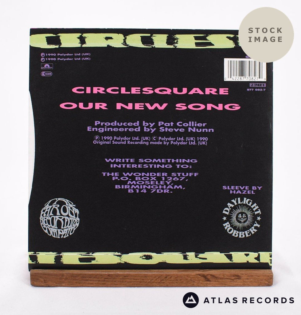 The Wonder Stuff Circlesquare Vinyl Record - Reverse Of Sleeve