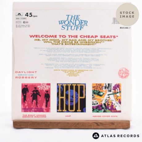The Wonder Stuff Welcome To The Cheap Seats The Original Soundtrack E.P. 7" Vinyl Record - Reverse Of Sleeve
