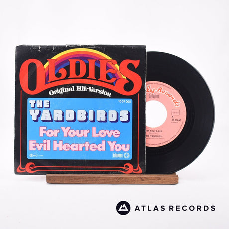 The Yardbirds For Your Love 7" Vinyl Record - Front Cover & Record