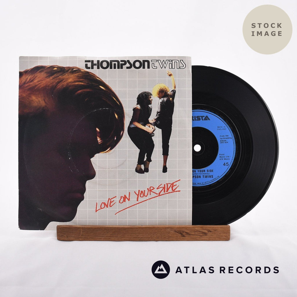 Thompson Twins Love On Your Side Vinyl Record - Sleeve & Record Side-By-Side