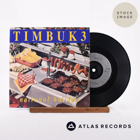 Timbuk 3 National Holiday 1989 Vinyl Record - Sleeve & Record Side-By-Side
