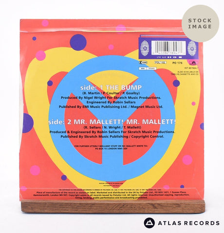 Timmy Mallett The Bump 7" Vinyl Record - Reverse Of Sleeve