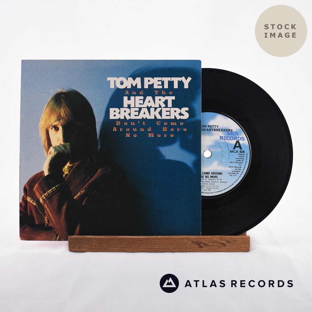 Tom Petty And The Heartbreakers Don't Come Around Here No More 1991 Vinyl Record - Sleeve & Record Side-By-Side