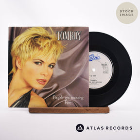 Tomboy People Get Moving 7" Vinyl Record - Sleeve & Record Side-By-Side