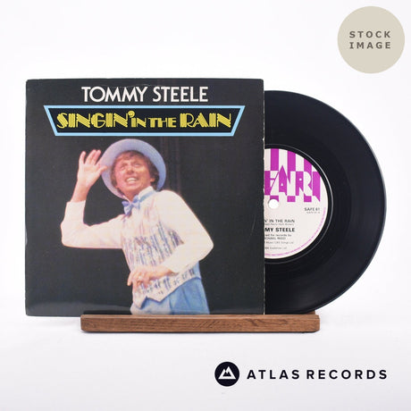 Tommy Steele Singin' In The Rain 7" Vinyl Record - Sleeve & Record Side-By-Side