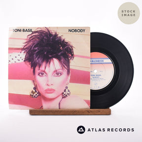 Toni Basil Nobody 7" Vinyl Record - Sleeve & Record Side-By-Side