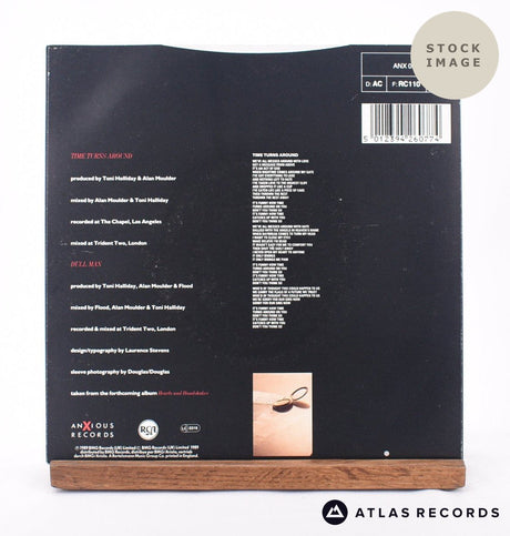 Toni Halliday Time Turns Around 7" Vinyl Record - Reverse Of Sleeve