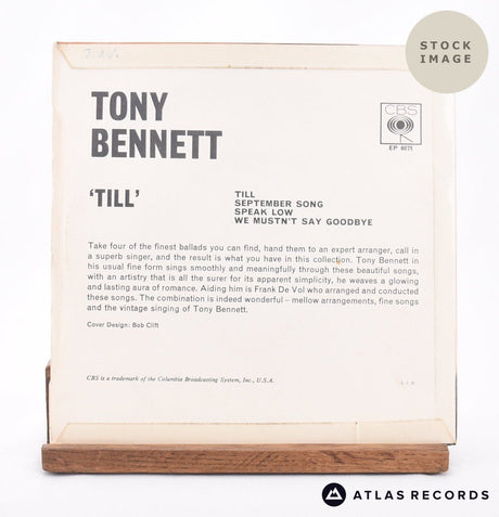 Tony Bennett Till 7" Vinyl Record - Reverse Of Sleeve