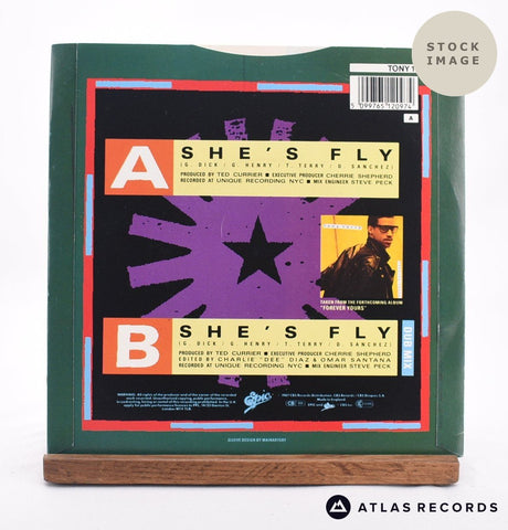 Tony Terry She's Fly 7" Vinyl Record - Reverse Of Sleeve