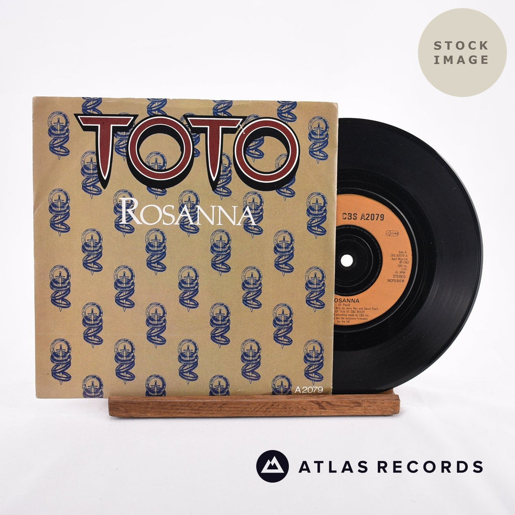 Toto Rosanna Vinyl Record - Sleeve & Record Side-By-Side