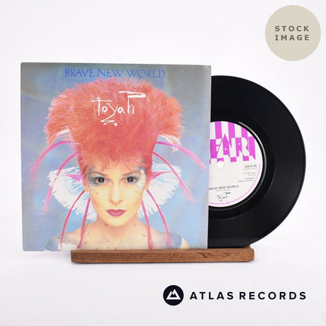 Toyah Brave New World 1984 Vinyl Record - Sleeve & Record Side-By-Side
