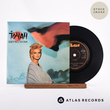 Toyah Don't Fall In Love 7" Vinyl Record - Sleeve & Record Side-By-Side
