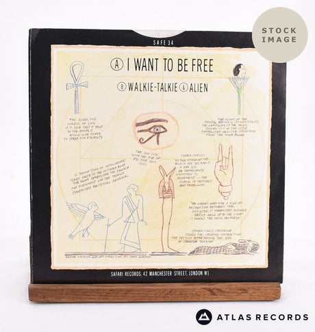 Toyah I Want To Be Free Vinyl Record - Reverse Of Sleeve