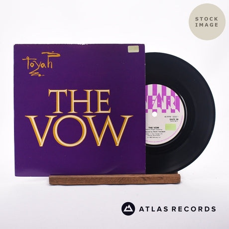 Toyah The Vow 7" Vinyl Record - Sleeve & Record Side-By-Side