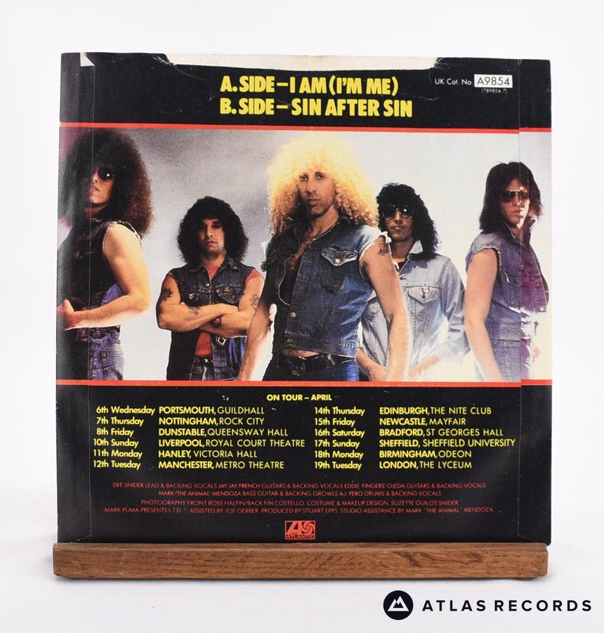 Twisted Sister - I Am (I'm Me) - 7" Vinyl Record - VG+/VG+