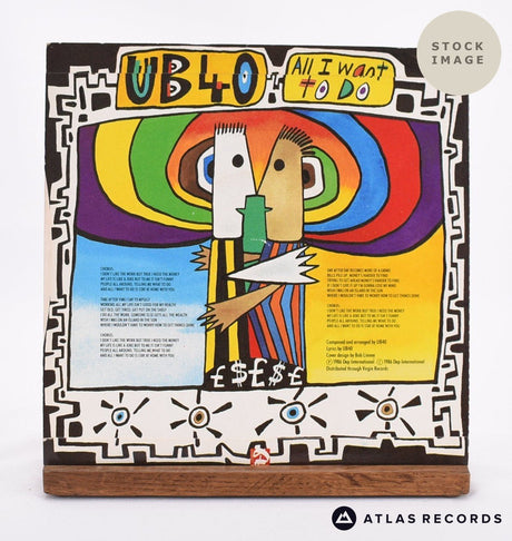 UB40 All I Want To Do Vinyl Record - Reverse Of Sleeve