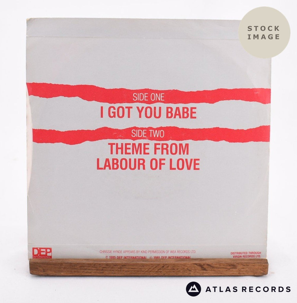 UB40 I Got You Babe 1980 Vinyl Record - Reverse Of Sleeve