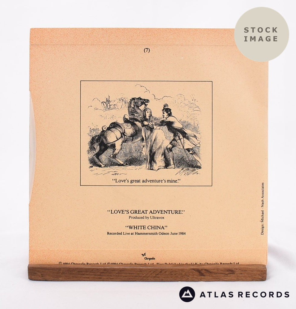Ultravox Love's Great Adventure Vinyl Record - Reverse Of Sleeve