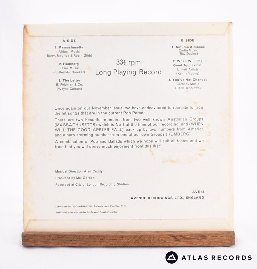 Unknown Artist - Disc-A-Fran (45) - 7" EP Vinyl Record - VG+/VG+