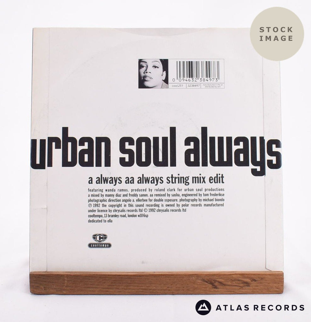 Urban Soul Always Vinyl Record - Reverse Of Sleeve