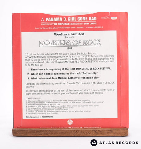 Van Halen - Panama - 7" Vinyl Record - EX/EX