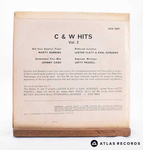 Various - C & W Hits, Vol. 2 - 7" EP Vinyl Record - VG+/VG+