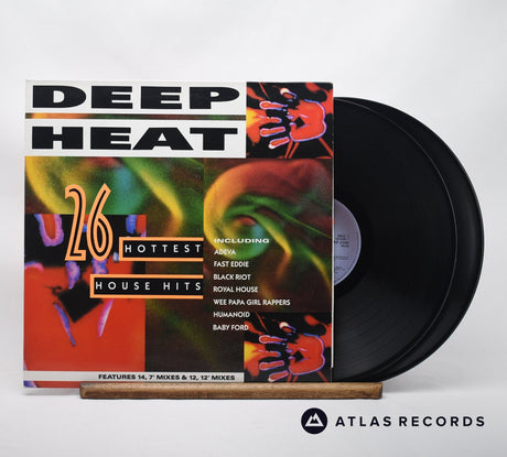Various Deep Heat Double LP Vinyl Record - Front Cover & Record