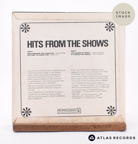 Various Hits From The Shows 7" Vinyl Record - Reverse Of Sleeve