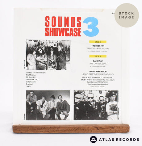 Various Sounds Showcase 3 7" Vinyl Record - Reverse Of Sleeve