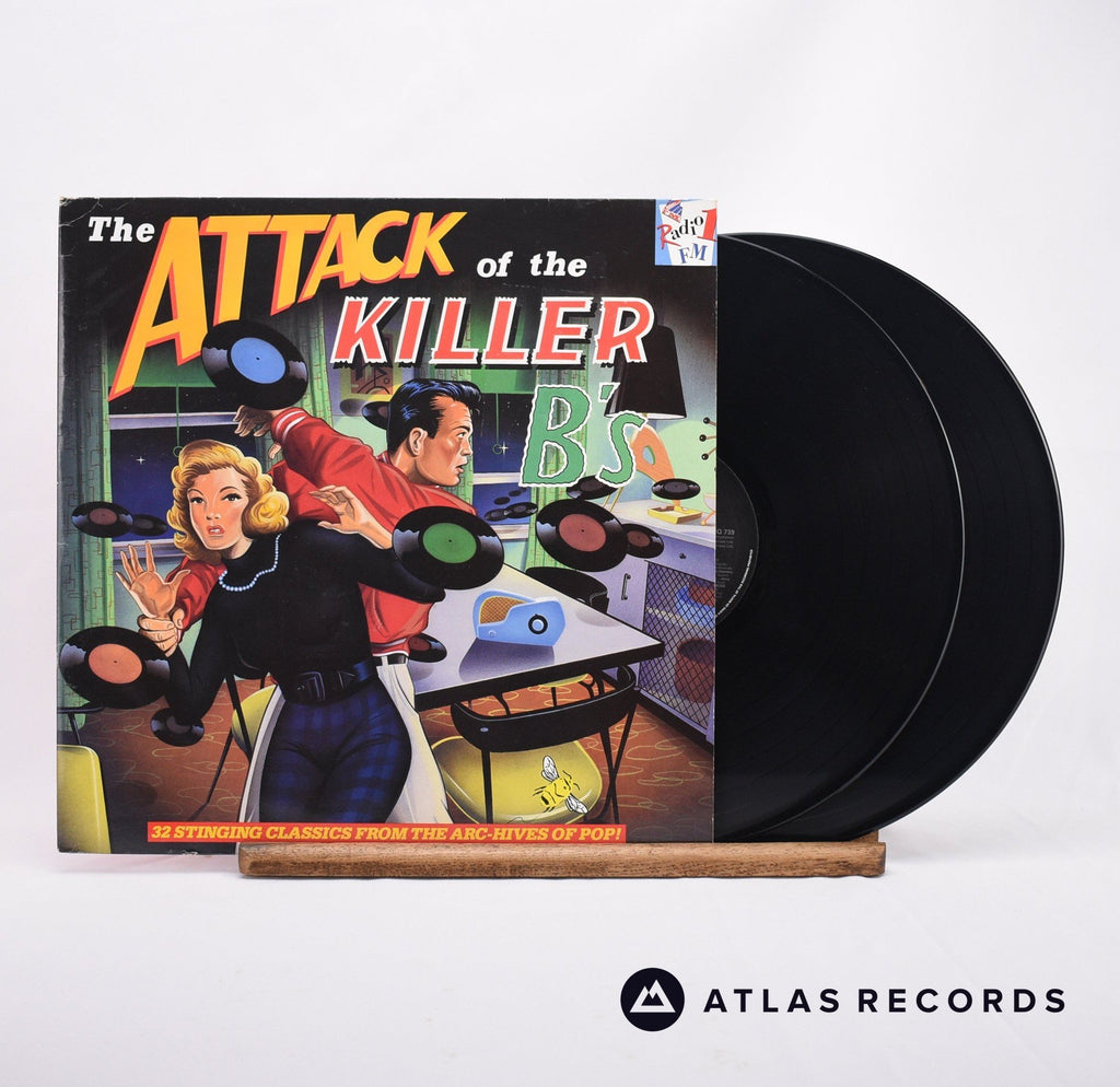 Various The Attack Of The Killer B's - 32 Stinging Classics From The Arc-hives Of Pop Double LP Vinyl Record - Front Cover & Record